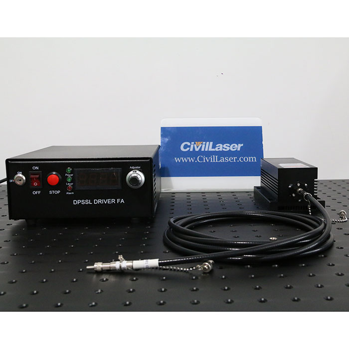 473nm 500mW Blue Fiber Coupled Laser CW/TTL/Analog